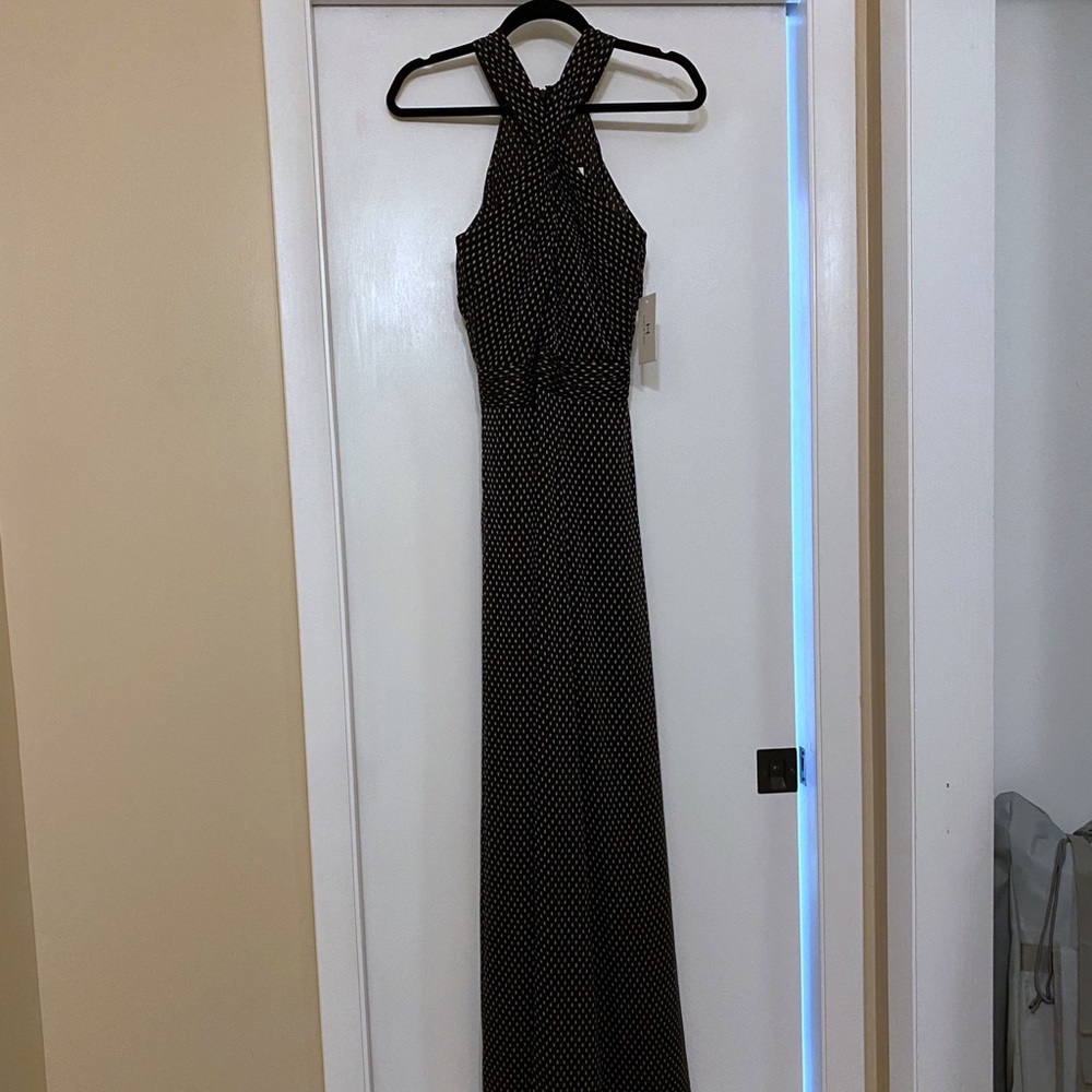 H by Halston NWT black halter dress